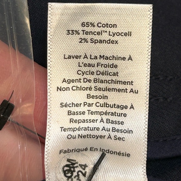 Talbots NWOT Women’s Navy Safari Field Jacket Cotton Blend, size Medium - Picture 14 of 16